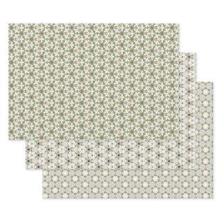 White Poinsettia Motif  Sheets