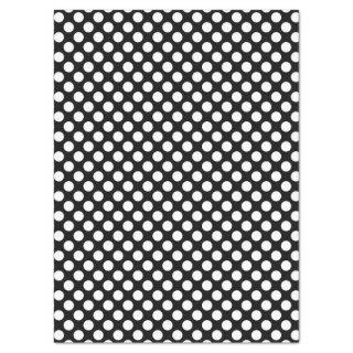 White PolkaDot-You Choose Background Color 7 Tissue Paper