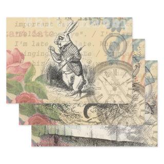 White Rabbit Alice in Wonderland Art  Sheets
