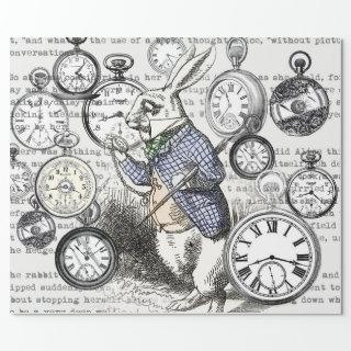 White Rabbit Alice in Wonderland Clocks