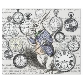 White Rabbit Alice in Wonderland Clocks