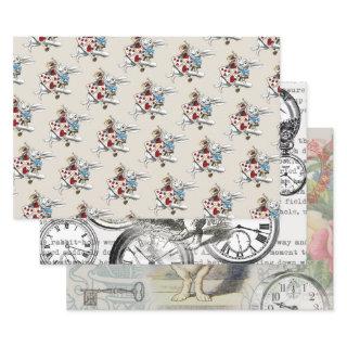 White Rabbit Alice Wonderland Hearts  Sheets