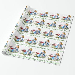 White Rabbit Rushes by Alice, "i'm Late, I'm Late"