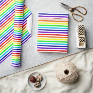 White Rainbow Stripes