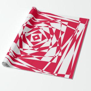 White red abstract illusion