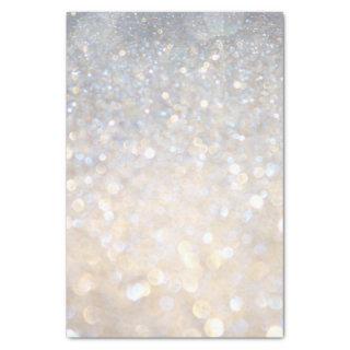 White Rose Gold Glitter Gray Modern Trendy Stylish Tissue Paper