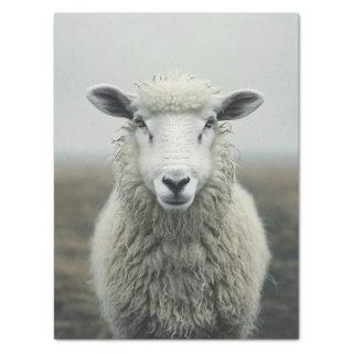 White Sheep Photo Decoupage Tissue Paper