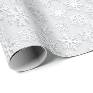White Snowflakes Watercolor Christmas