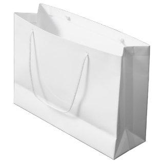 White Solid Color Large Gift Bag