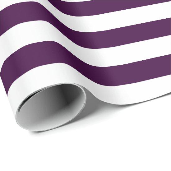 White Stripes with Dark Purple | DIY Color