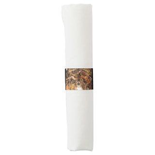 White Tail Deer Head Fall Energy Spirited on a Napkin Bands
