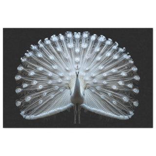 White Tailed Peacock Decoupage Tissue Paper