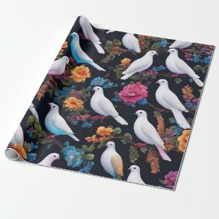 White Turtle Doves Artifice Style