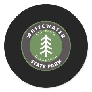 Whitewater State Park Minnesota Mn Forest Tree Bad Classic Round Sticker