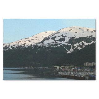 Whittier at Dusk Scenic Alaska Photography Tissue Paper