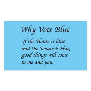 Why Vote Blue in 2026 Rectangular Sticker