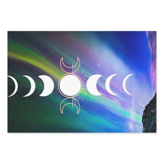 Wiccan luna, astrological  -set of 3