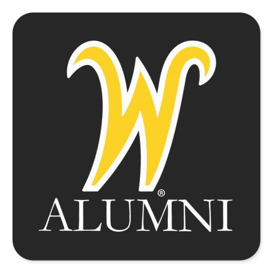 Wichita State University Alumni Square Sticker
