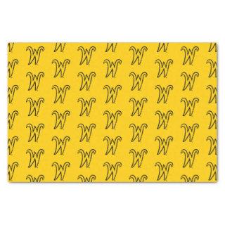 Wichita State University W Distressed Tissue Paper