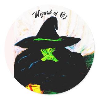 WICKED MELTING WITCH CLASSIC ROUND STICKER