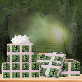 Wickedly Good Witch Green and Pink Gingham Plaid