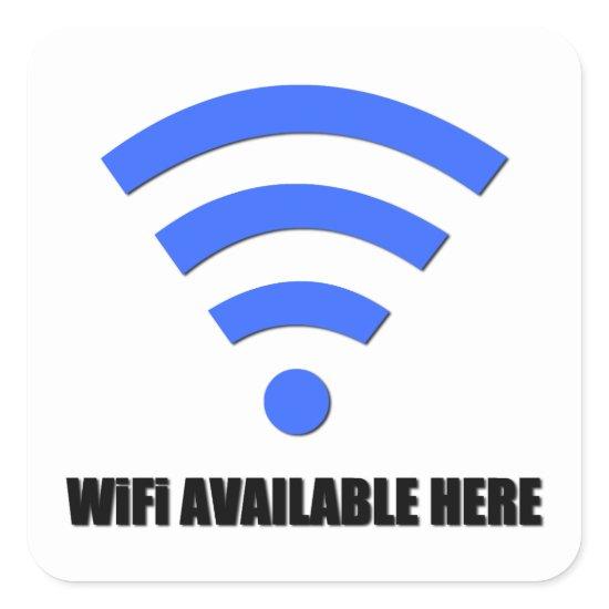 Wifi Available Here Sticker