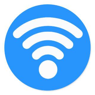 Wifi Symbol Classic Round Sticker
