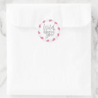 Wild About You Valentine's Day Stickers