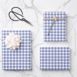 Wild Blue Yonder Gingham Check Pattern  Sheets