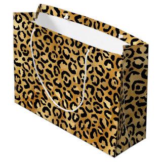 Wild & Exotic Leopard Print Pattern  Large Gift Bag