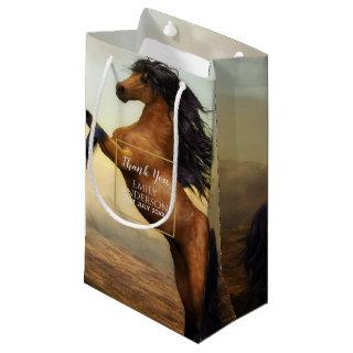 Wild HORSES Party Supplies Equestrian - ADD PHOTO Small Gift Bag