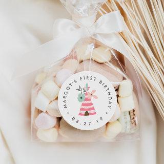 Wild One | Floral Teepee First Birthday Stickers