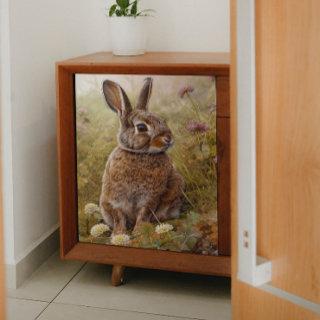 Wild Rabbit in the Field Decoupage Tissue Paper