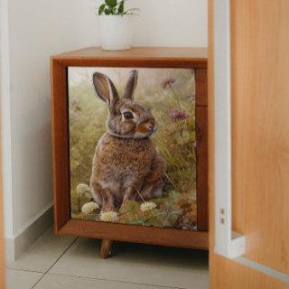 Wild Rabbit in the Field Decoupage Tissue Paper