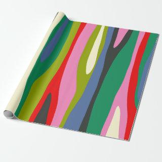 Wild Stripes Modern Multicolor Abstract Pattern