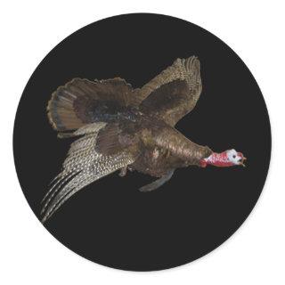 Wild Turkey Hunting Classic Round Sticker