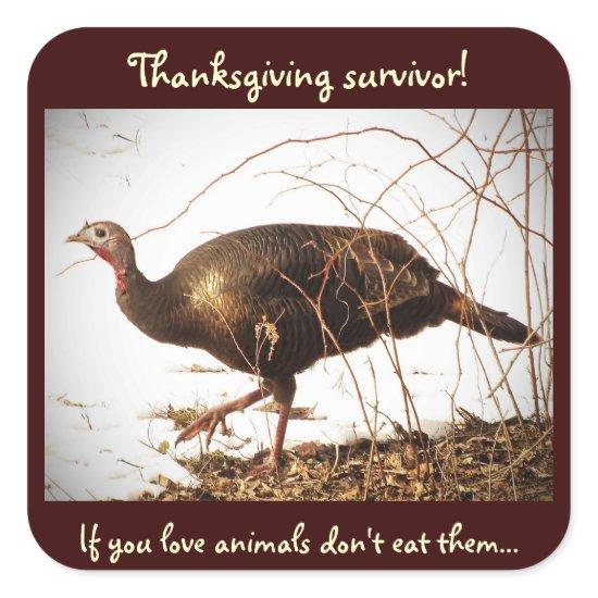 Wild Turkey Vegetarian Sticker