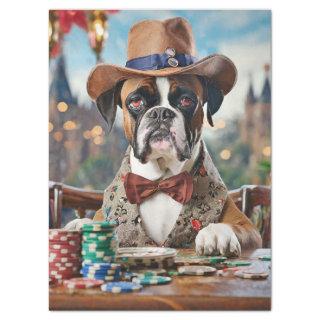 Wild West Willy, Boxer playing Poker Tissue Paper