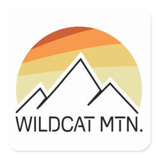 Wildcat Mountain New Hampshire Retro Square Sticker