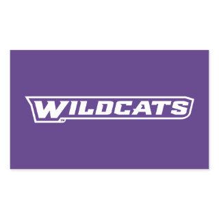 Wildcats Wordmark Rectangular Sticker