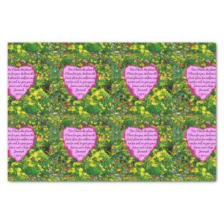 WILDFLOWER JEREMIAH 29:11 PHOTO TISSUE PAPER