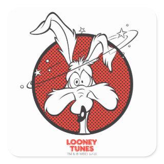 WILE E. COYOTE™ Dotty Icon Square Sticker