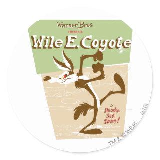 WILE E. COYOTE™ Ready, Set, Zoom! Classic Round Sticker