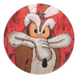 Wile E Coyote Red Fury Classic Round Sticker