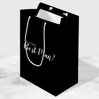 Will You Be My Best Man? Modern Proposal Medium Gift Bag