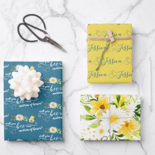 Will You Be Our Matron Of Honor Wrapping Sheets