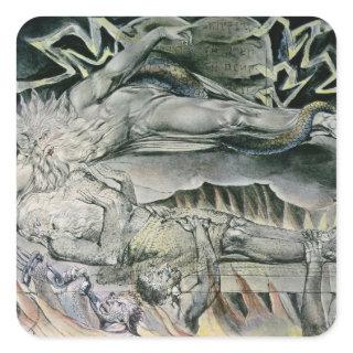 William Blake | Illustrations of the Book of Job;  Square Sticker