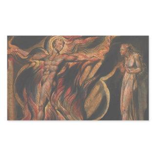 William Blake - Jerusalem, Plate 26, Such Visions Rectangular Sticker