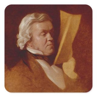 William Makepeace Thackeray, c.1864 Square Sticker