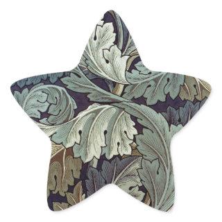 William Morris Acanthus Wallpaper Leaves Star Sticker
